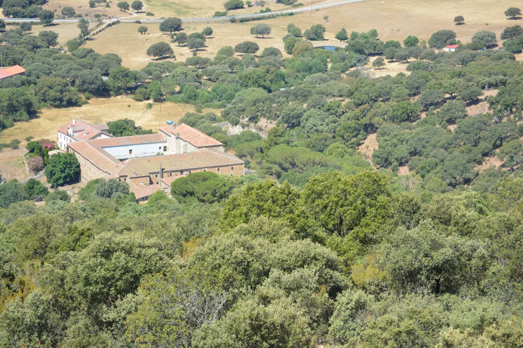 Vista aérea del Monasterio de Porta Coeli de El Zarzoso